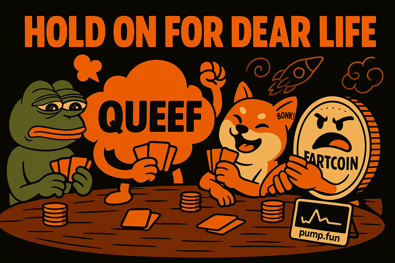QueefCoin puff mascot – variant 10
