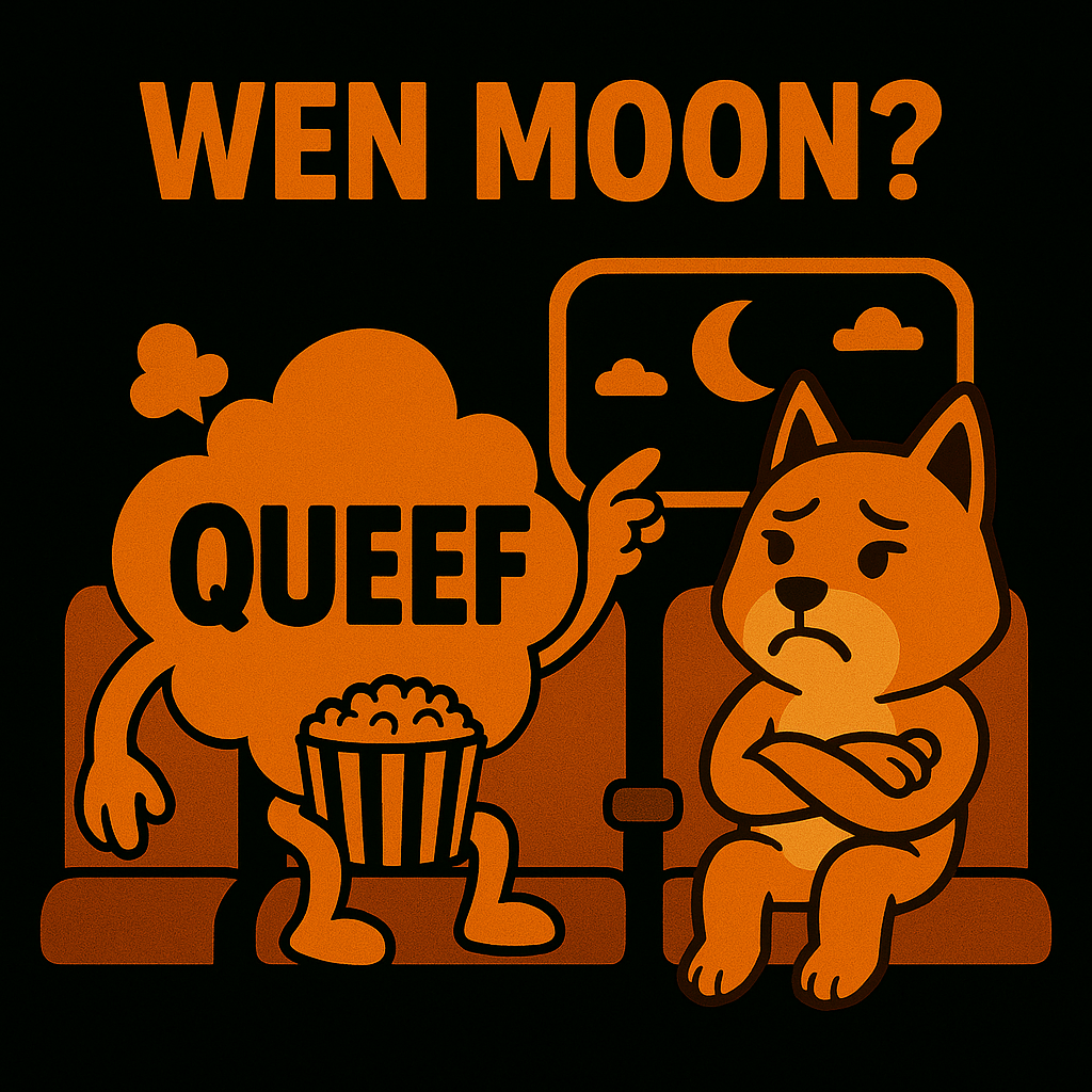 QueefCoin puff mascot – variant 4