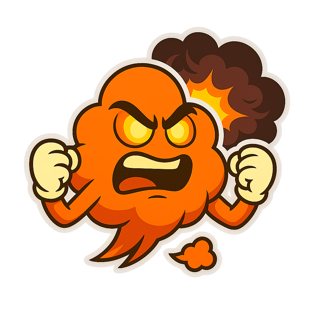 QueefCoin puff mascot – variant 8